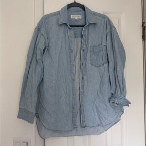 Denim Forum Sky Blue Button-Up